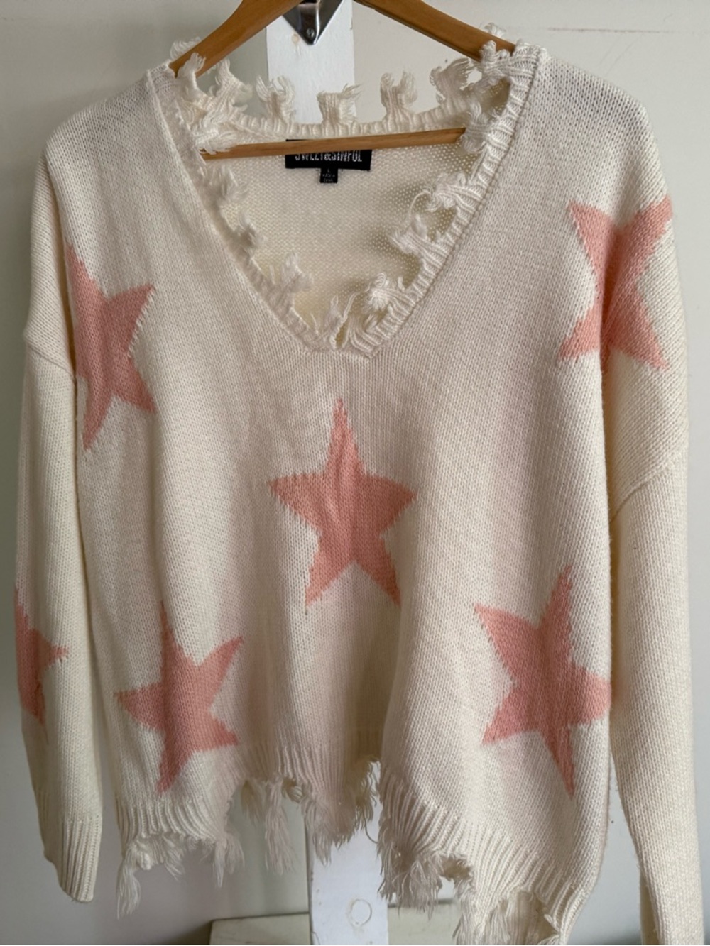 Sweet & Sinful Cropped Stars Sweater